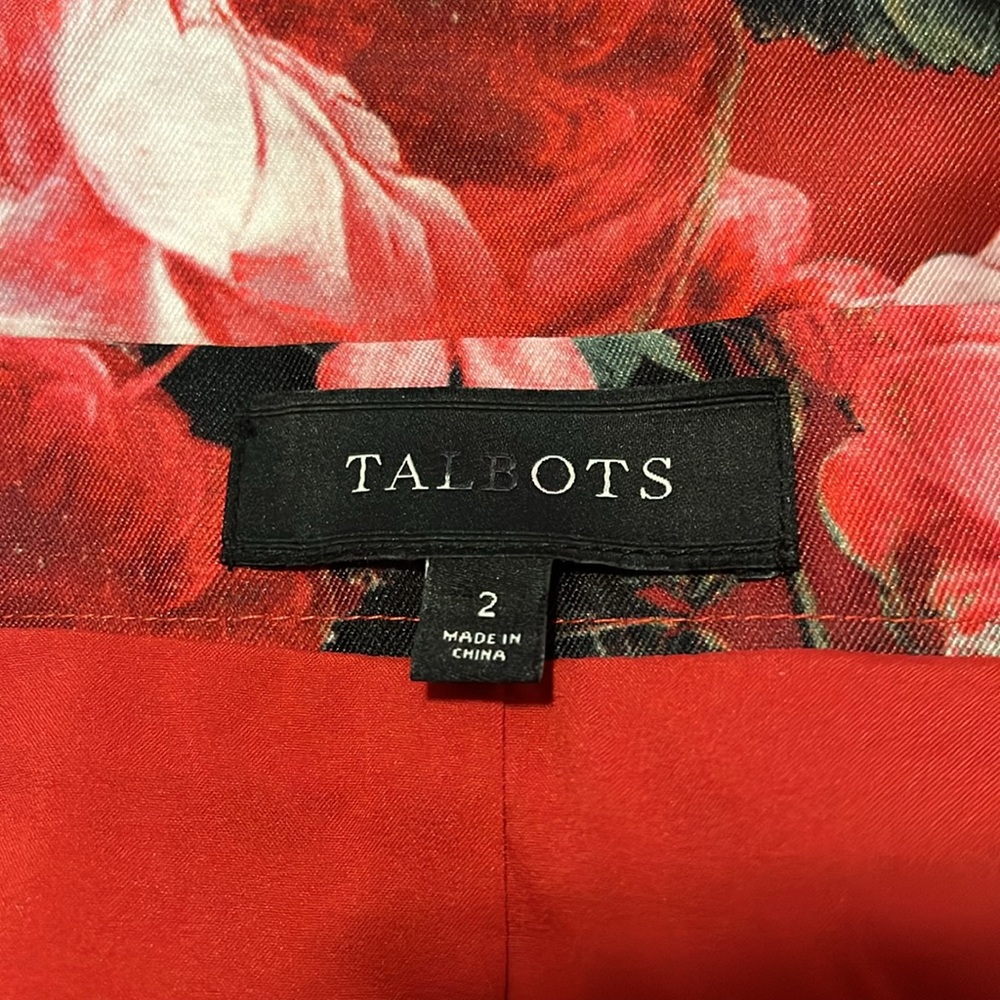 NWOT Talbots Satin Midi Skirt - Picture 8 of 9